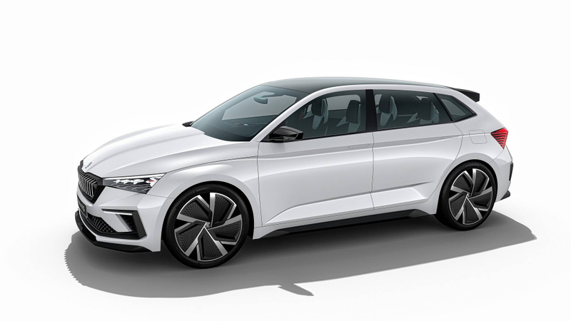 Illustration for article titled The Skoda Vision RS Concept Brings Hybrid Power to the Hot Hatch World